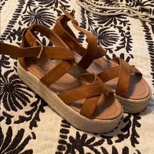 Brand new espadrille wedges